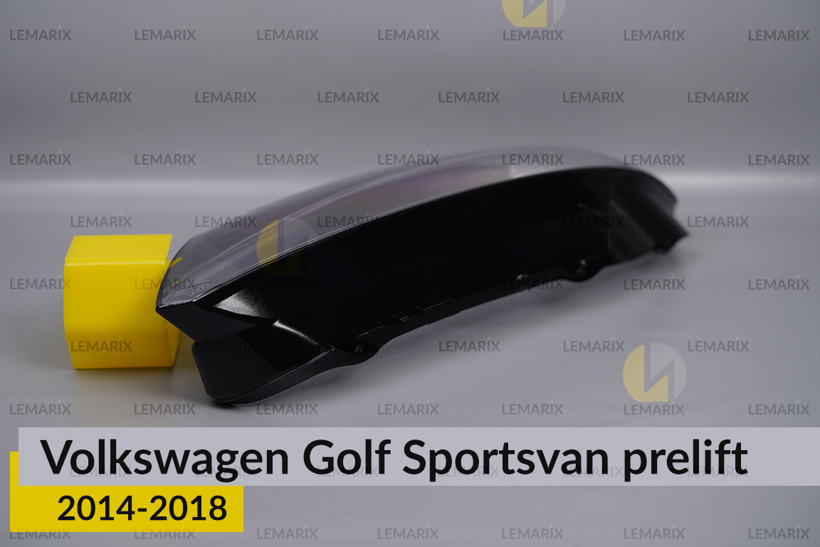 Скло фари VW Volkswagen Golf Sportsvan (2014-2018) дорест праве