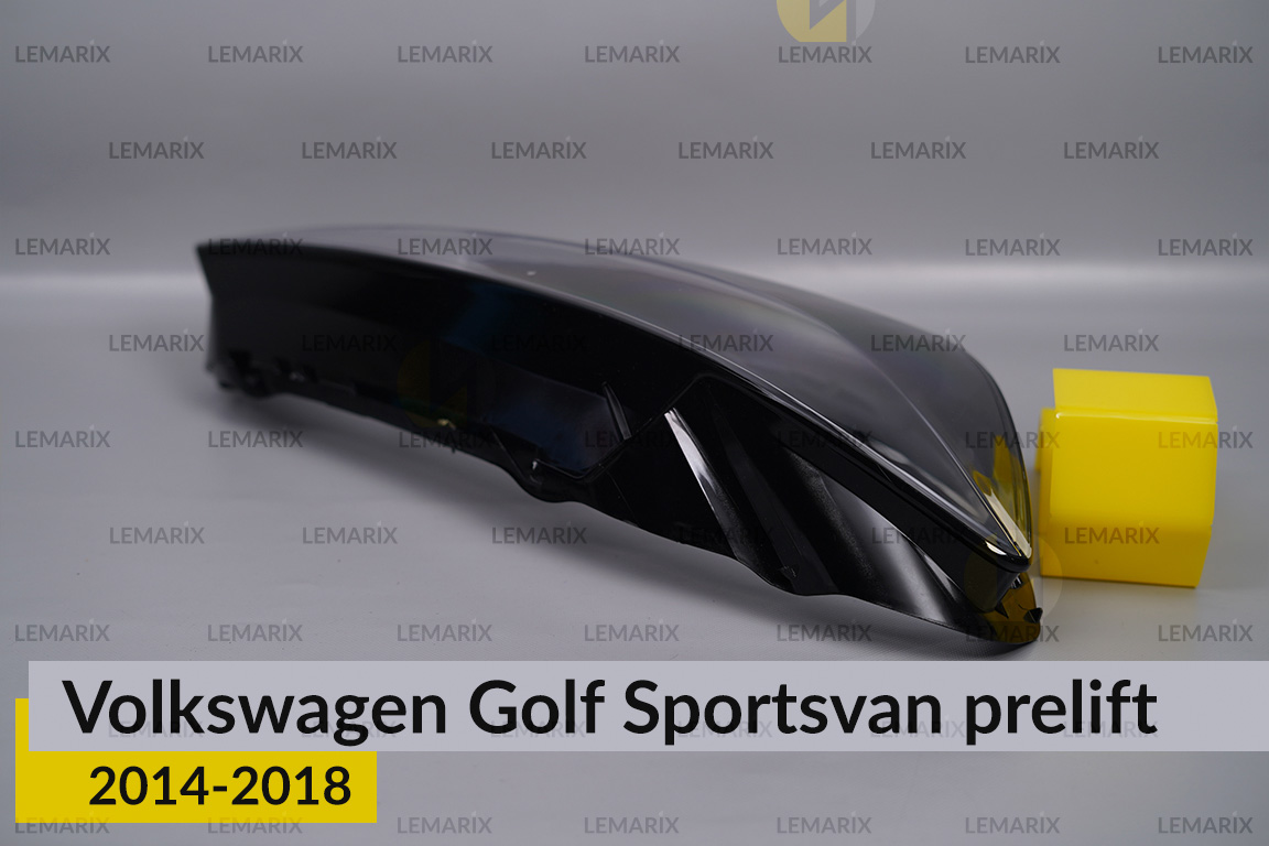 Скло фари VW Volkswagen Golf Sportsvan (2014-2018) дорест праве