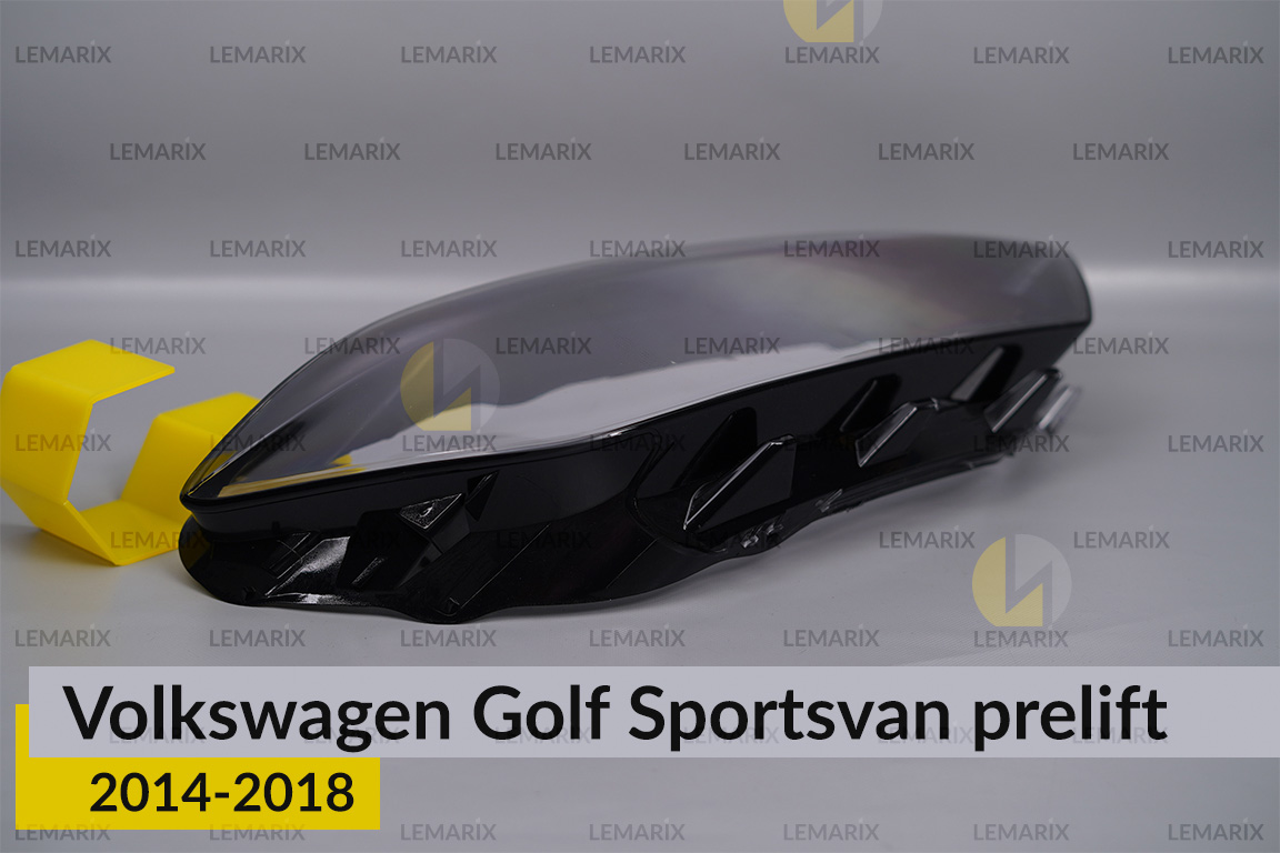 Скло фари VW Volkswagen Golf Sportsvan (2014-2018) дорест праве