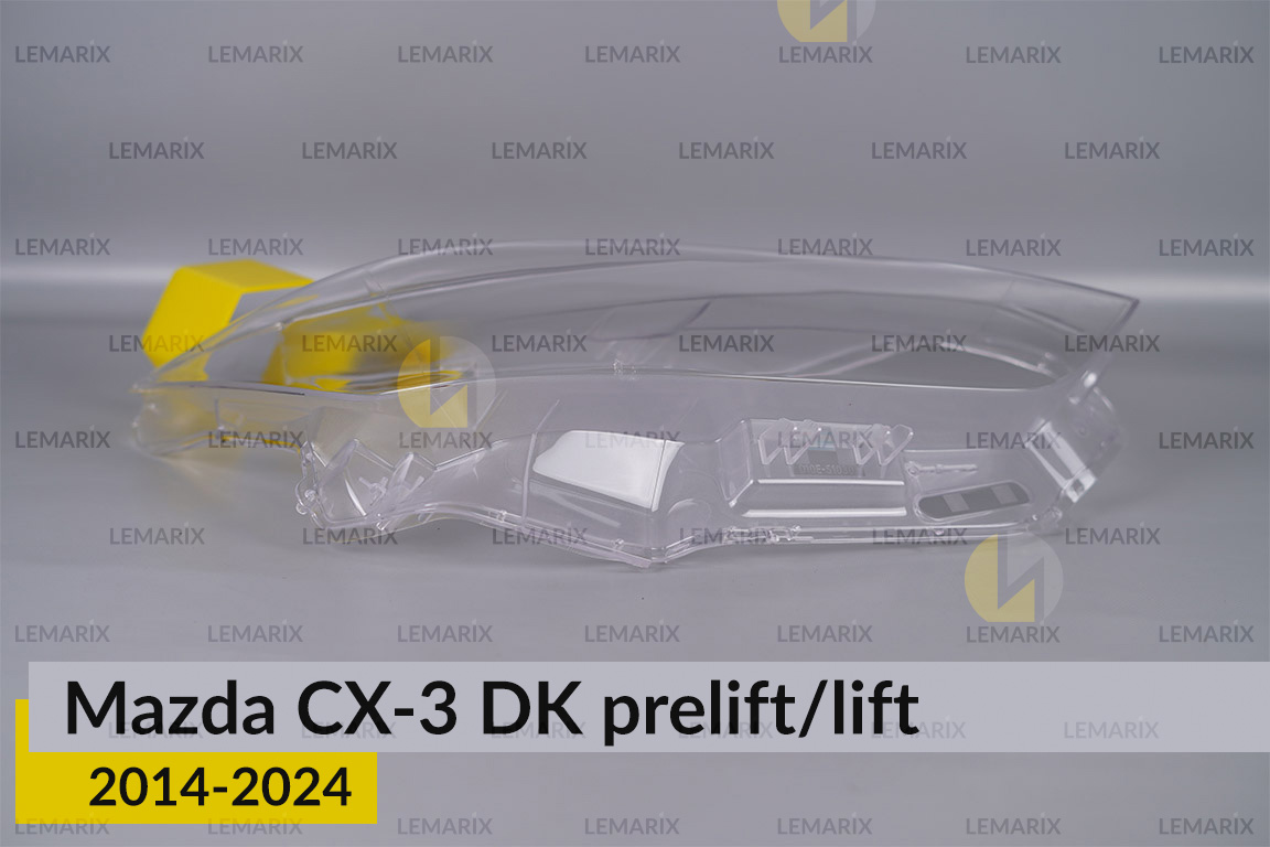 Скло фари Mazda CX-3 DK (2014-2024) дорест/рест праве