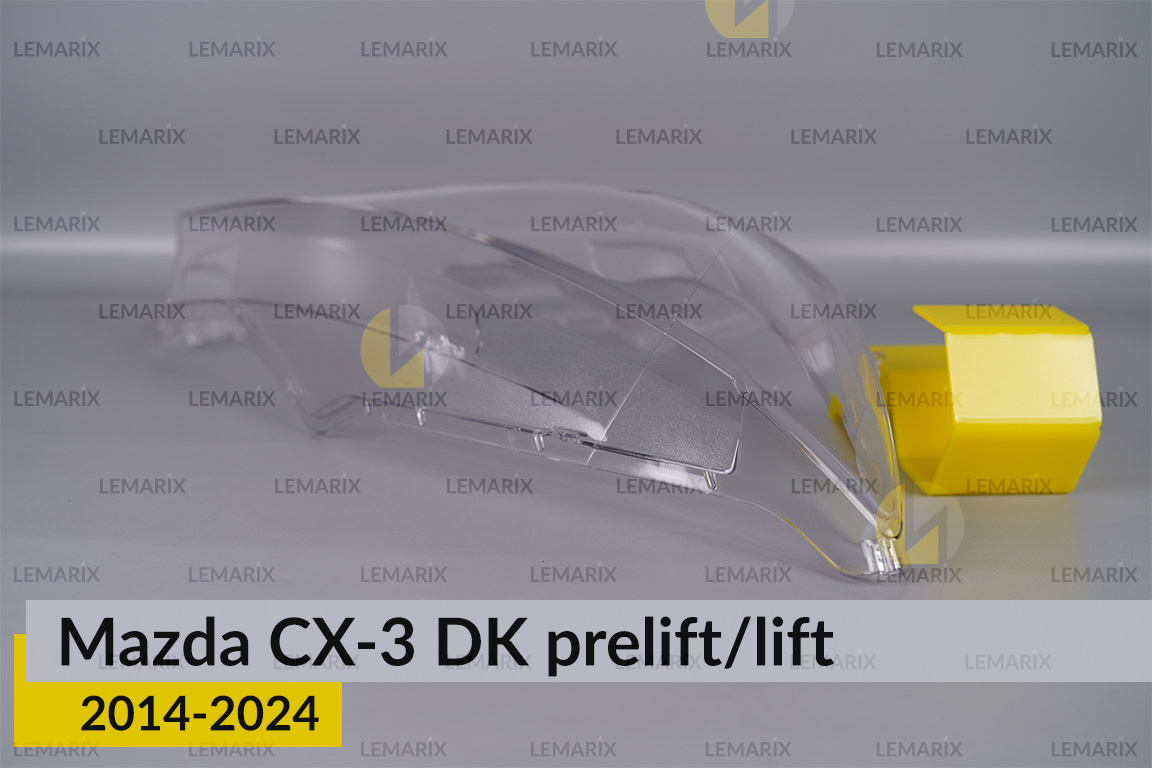 Скло фари Mazda CX-3 DK (2014-2024) дорест/рест праве