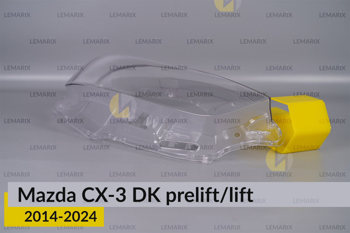 Скло фари Mazda CX-3 DK (2014-2024) дорест/рест праве
