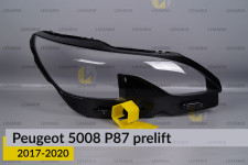 Скло фари Peugeot 5008 P87 LED (2017-2020) дорест праве