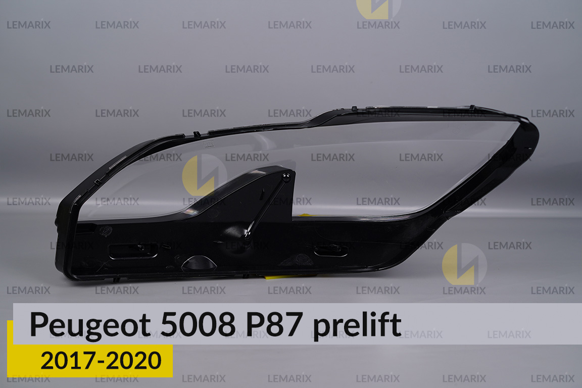Скло фари Peugeot 5008 P87 LED (2017-2020) дорест праве