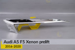 Хромована декоративна маска верхня Audi A5 F5 Xenon (2016-2020) дорест права