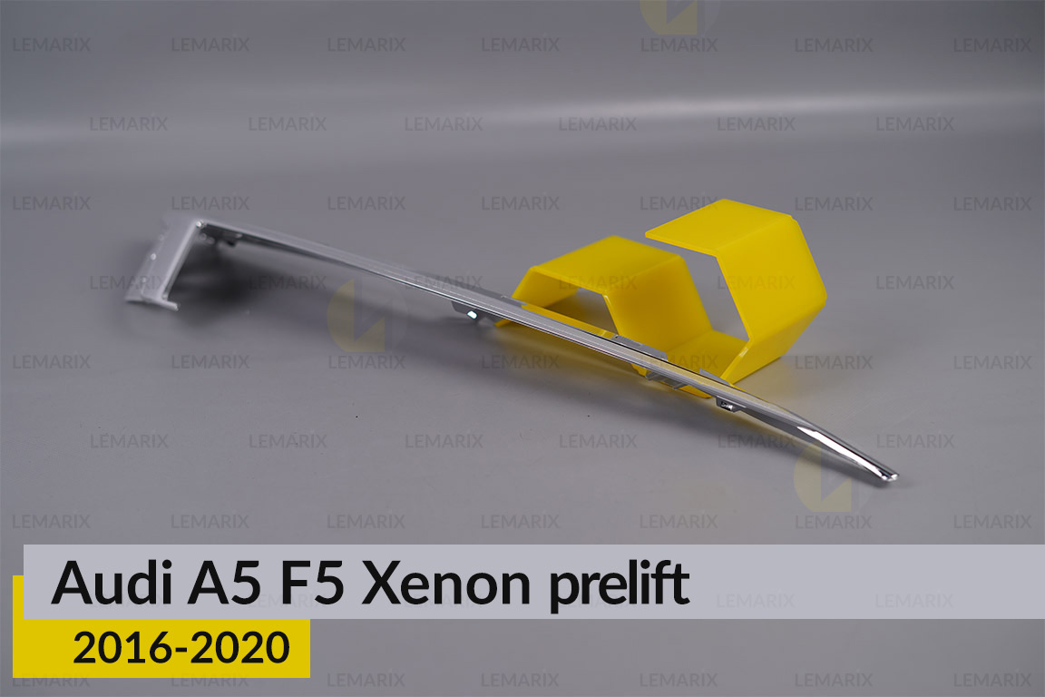Хромована декоративна маска верхня Audi A5 F5 Xenon (2016-2020) дорест права