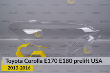 Скло фари Toyota Corolla E170 E180 USA (2013-2016) дорест праве