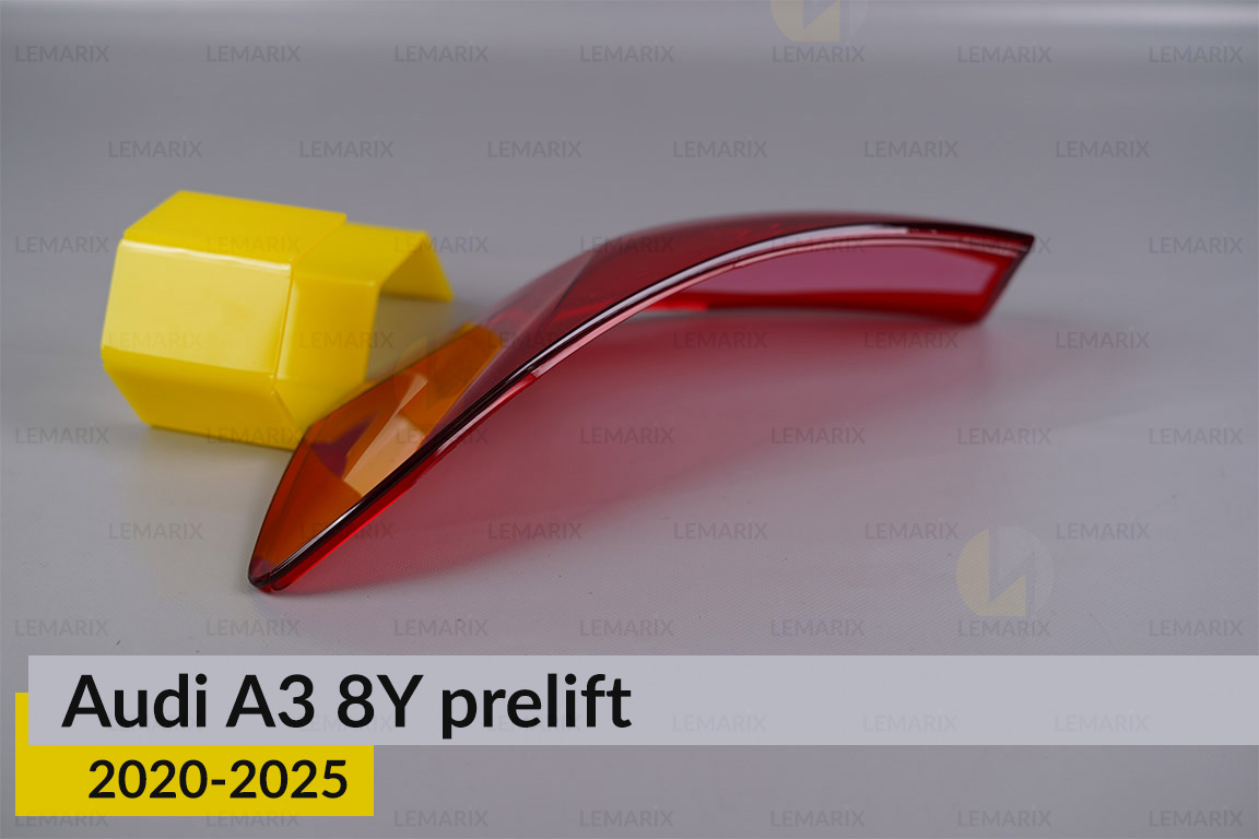 Скло заднього ліхтаря зовнішнє в крилі Audi A3 8Y (2020-2026) дорест праве