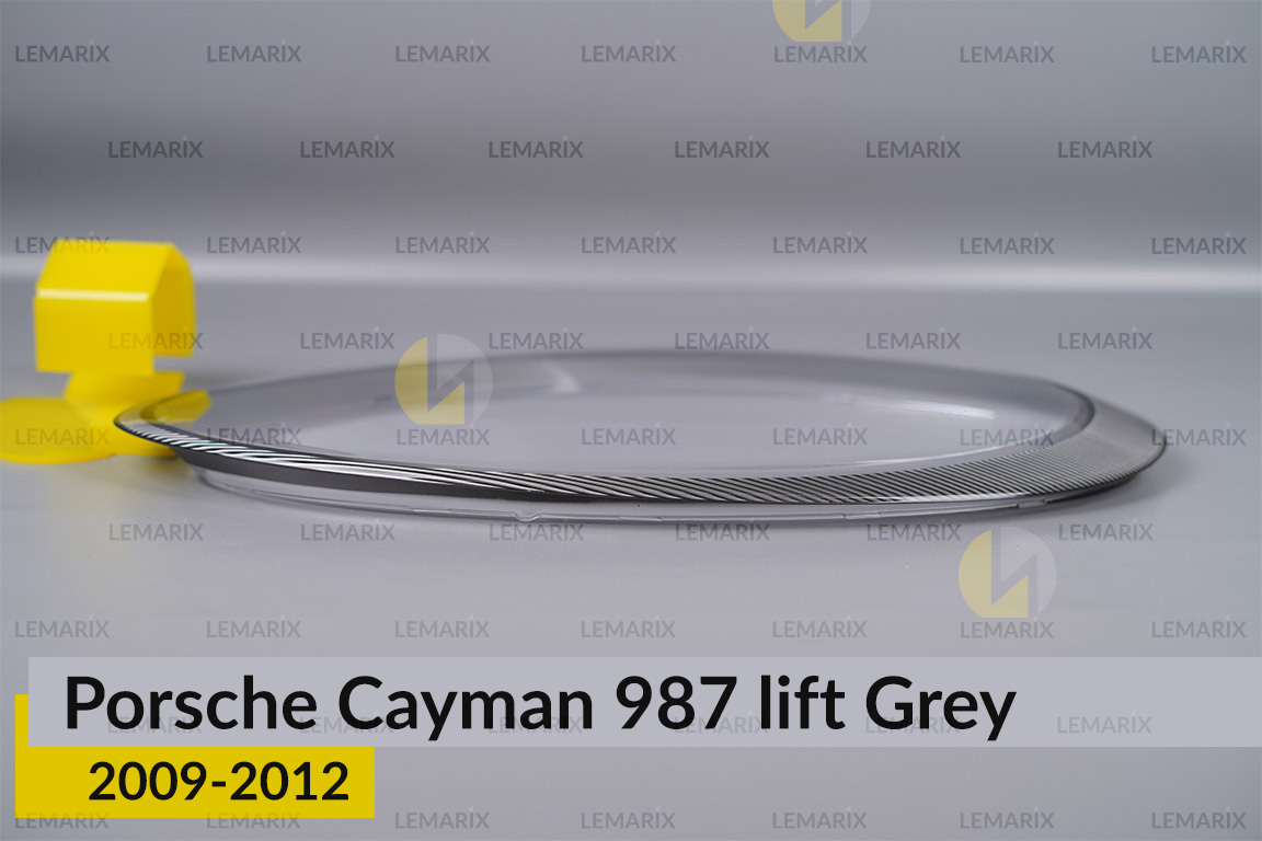 Скло фари Porsche Cayman 987 Grey (2009-2012) рест праве