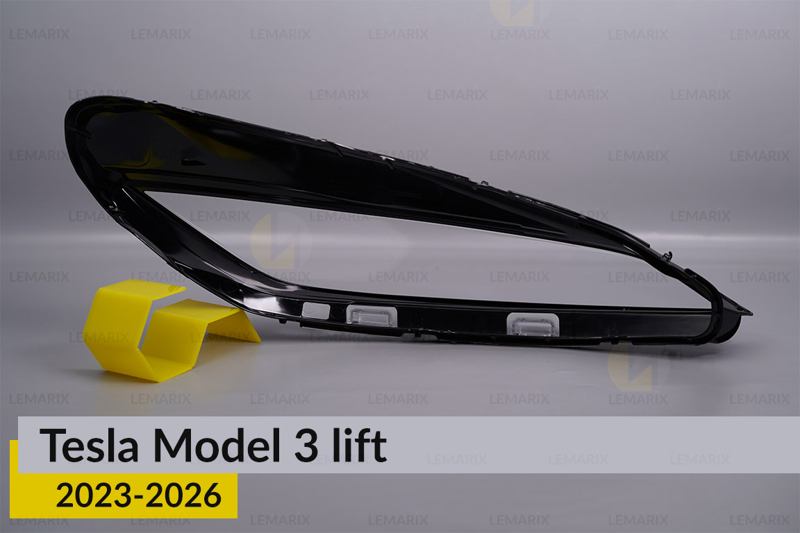 Скло фари Tesla Model 3 (2023-2026) рест ліве