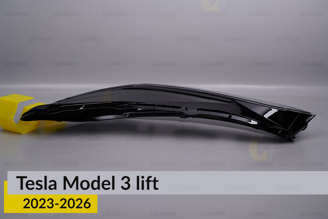 Скло фари Tesla Model 3 (2023-2026) рест ліве
