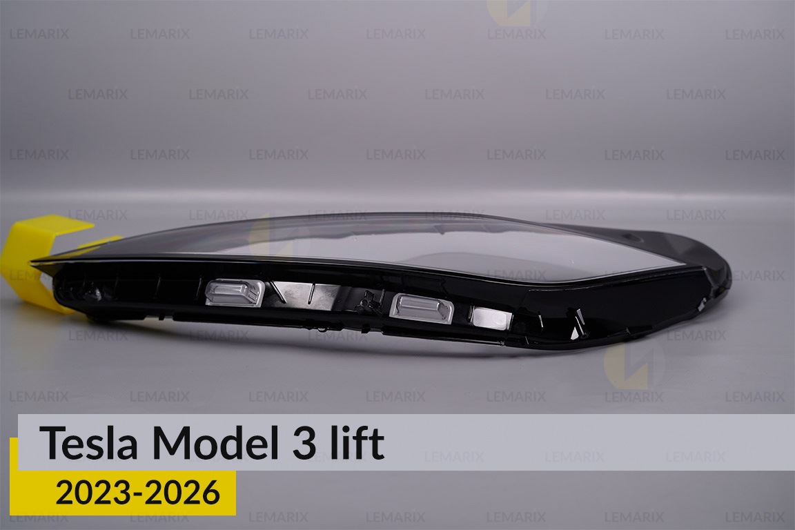 Скло фари Tesla Model 3 (2023-2026) рест ліве