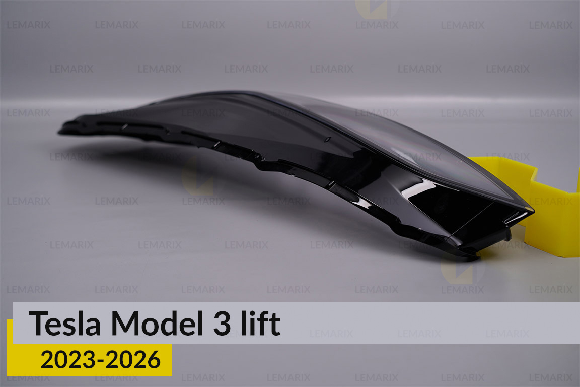Скло фари Tesla Model 3 (2023-2026) рест ліве