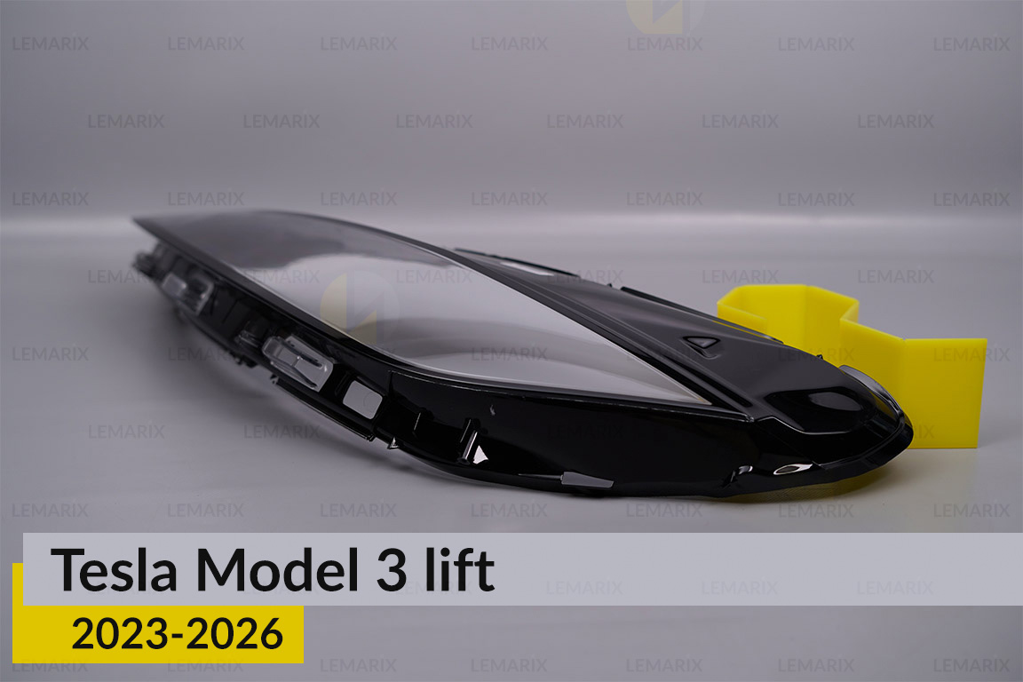 Скло фари Tesla Model 3 (2023-2026) рест ліве