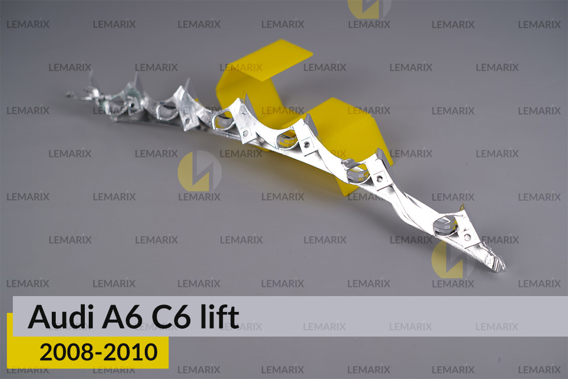 Хромована декоративна маска нижня Audi A6 C6 (2008-2010) рест ліва