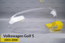 Скло фари VW Volkswagen Golf 5 (2003-2008) ліве