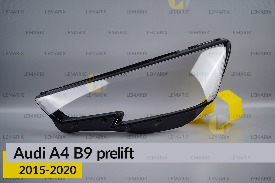 Скло фари Audi A4 B9 (2015-2020) дорест ліве