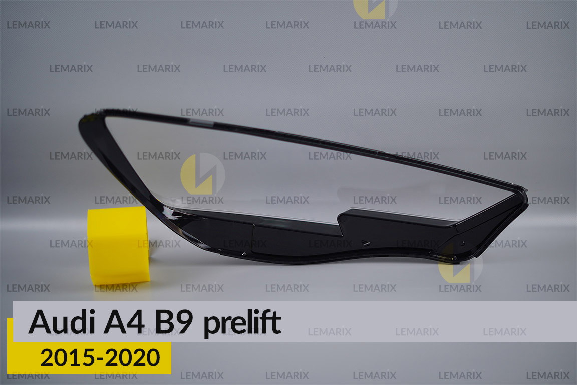 Скло фари Audi A4 B9 (2015-2020) дорест ліве