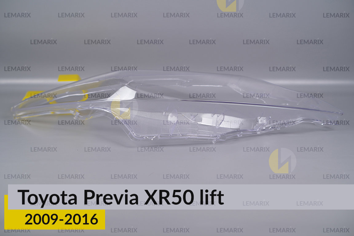 Скло фари Toyota Previa XR50 (2009-2016) рест праве