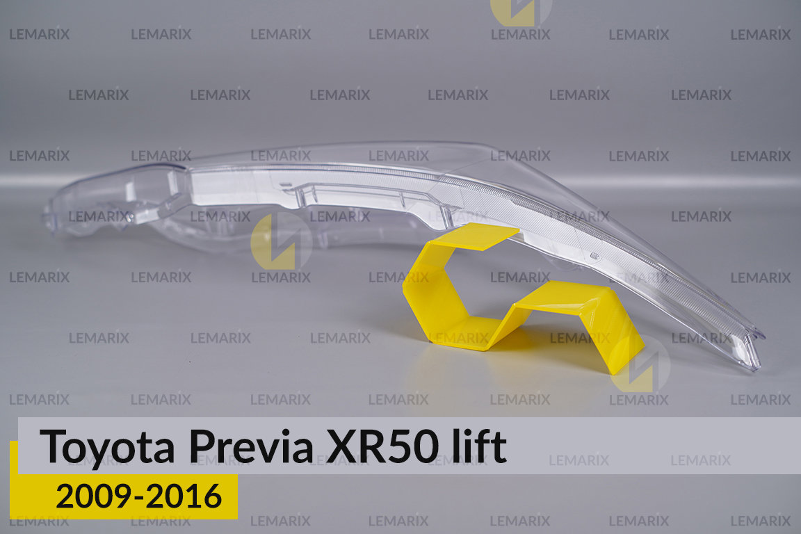 Скло фари Toyota Previa XR50 (2009-2016) рест праве