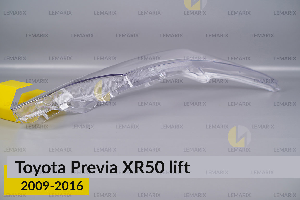 Скло фари Toyota Previa XR50 (2009-2016) рест праве