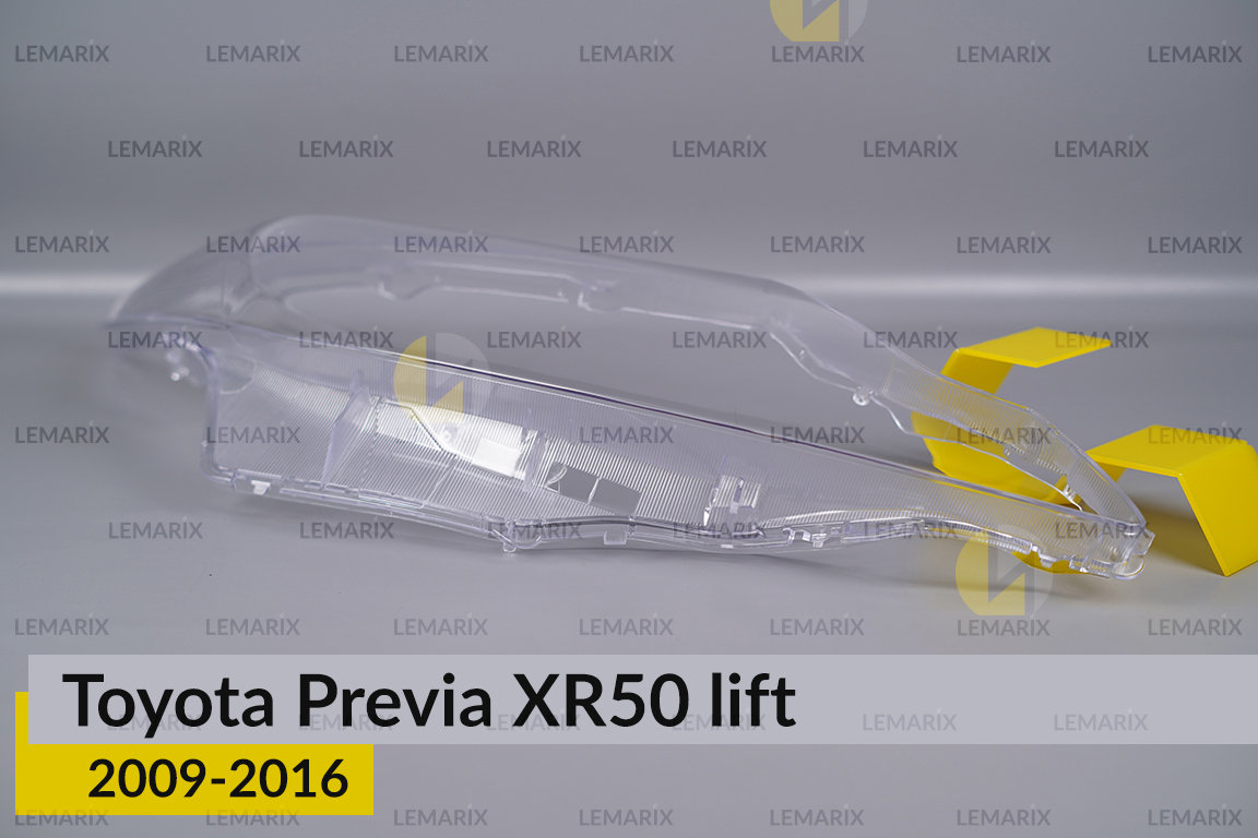 Скло фари Toyota Previa XR50 (2009-2016) рест праве
