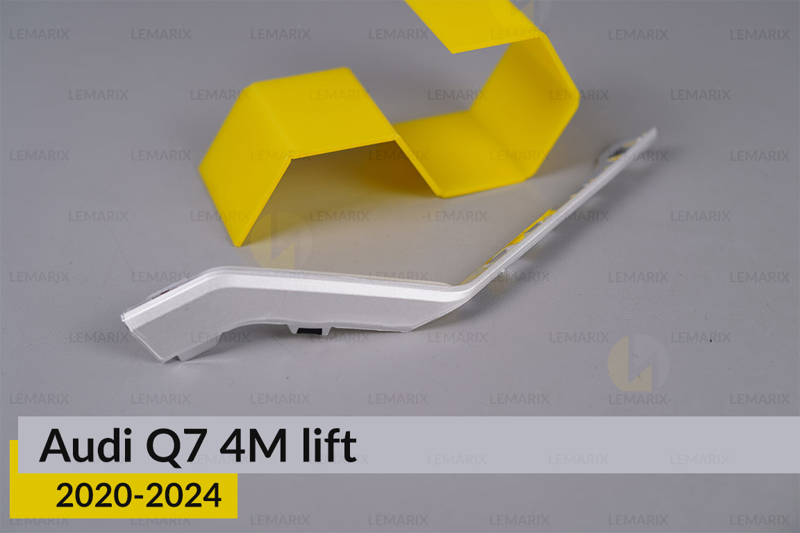 Хромована декоративна маска середня Audi Q7 4M (2020-2024) рест права