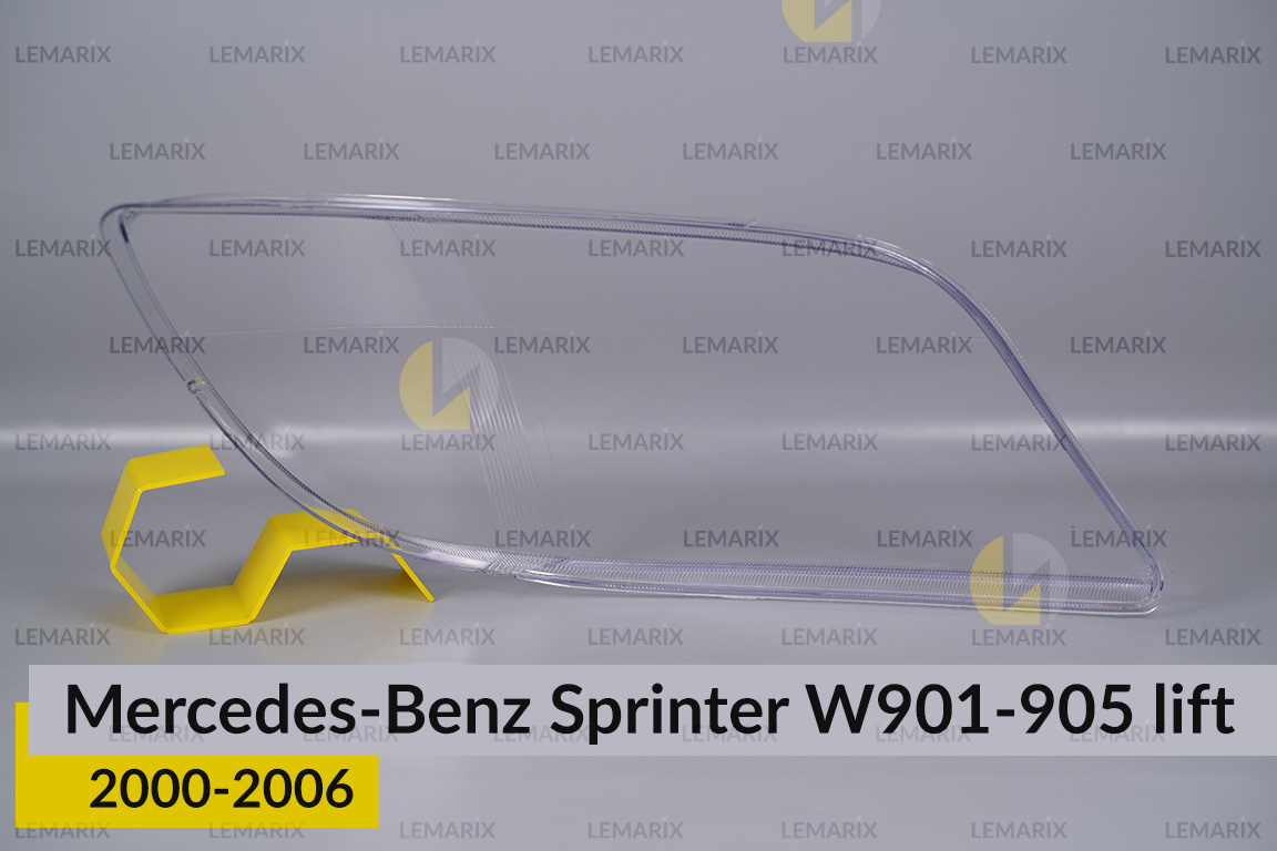 Скло фари Mercedes-Benz Sprinter W901 W902 W903 W904 W905 (2000-2006) рест ліве