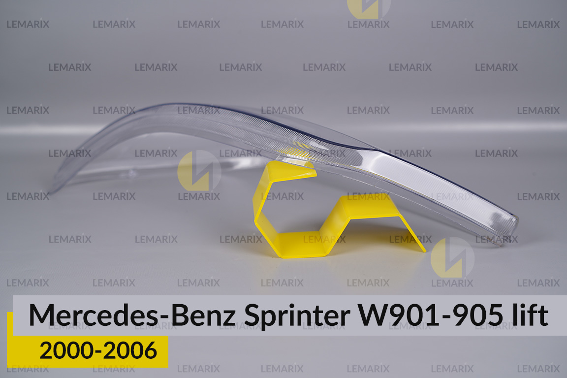 Скло фари Mercedes-Benz Sprinter W901 W902 W903 W904 W905 (2000-2006) рест ліве