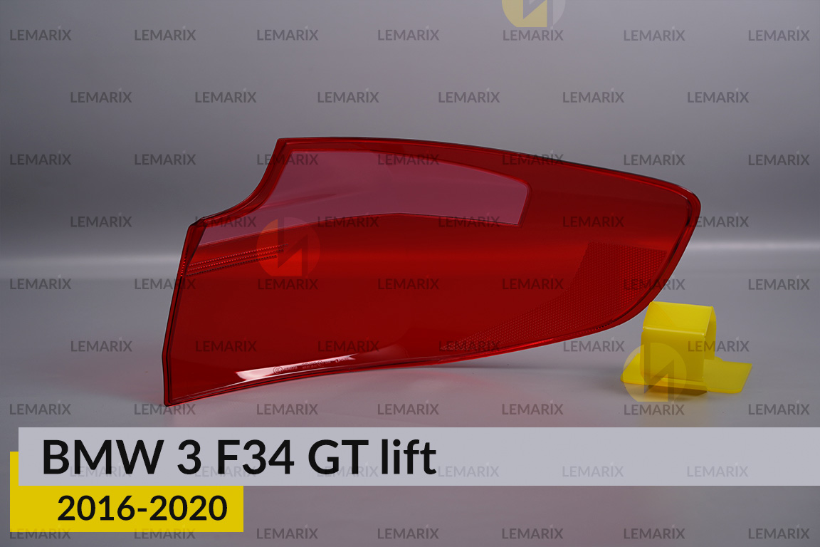 Скло заднього ліхтаря зовнішнє в крилі BMW 3 F34 GT (2016-2020) рест ліве