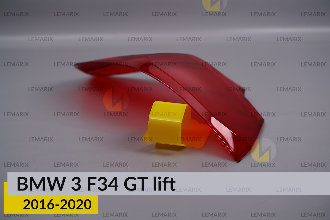 Скло заднього ліхтаря зовнішнє в крилі BMW 3 F34 GT (2016-2020) рест ліве