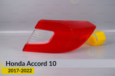 Скло заднього ліхтаря зовнішнє в крилі Honda Accord 10 (2017-2022) праве