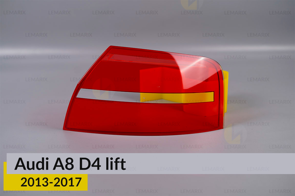 Скло заднього ліхтаря зовнішнє в крилі Audi A8 D4 (2013-2017) рест праве