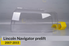 Стекло фары Lincoln Navigator (2007-2015) дорест левое