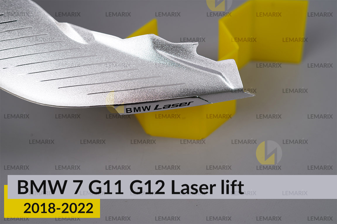 Хромована декоративна маска верхня BMW 7 G11 G12 Laser (2019-2022) рест ліва