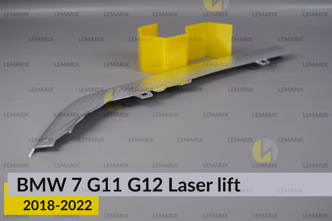 Хромована декоративна маска верхня BMW 7 G11 G12 Laser (2019-2022) рест ліва