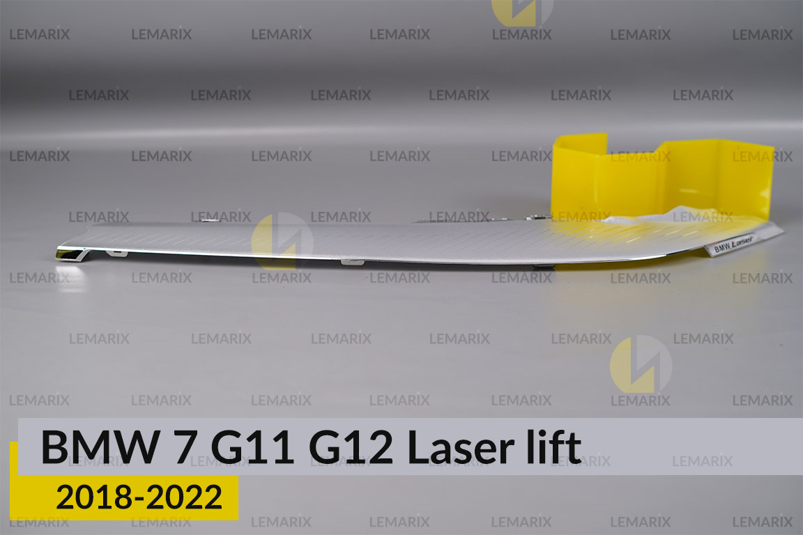 Хромована декоративна маска верхня BMW 7 G11 G12 Laser (2018-2022) рест ліва