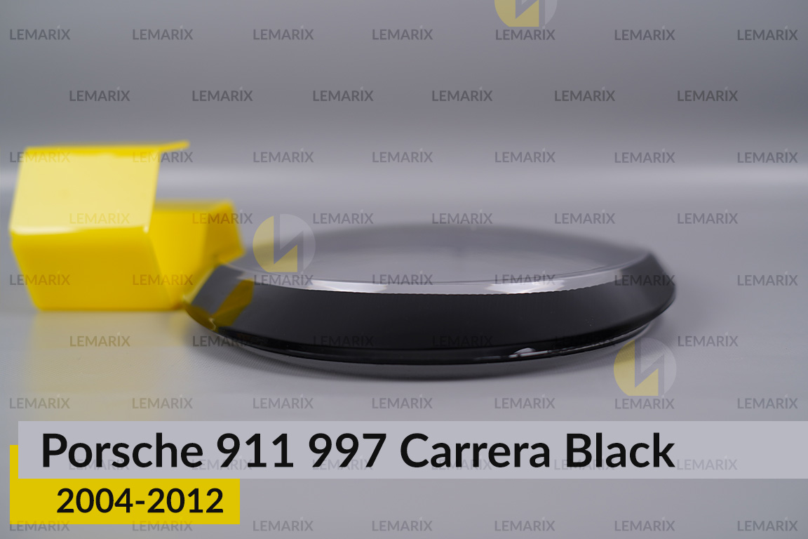 Скло фари Porsche 911 997 Carrera Black (2004-2012) праве