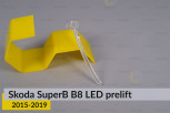 Світловод фари Skoda SuperB B8 LED (2015-2019) дорест боковий правий