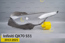 Скло фари Infiniti QX70 S51 (2013-2021) ліве