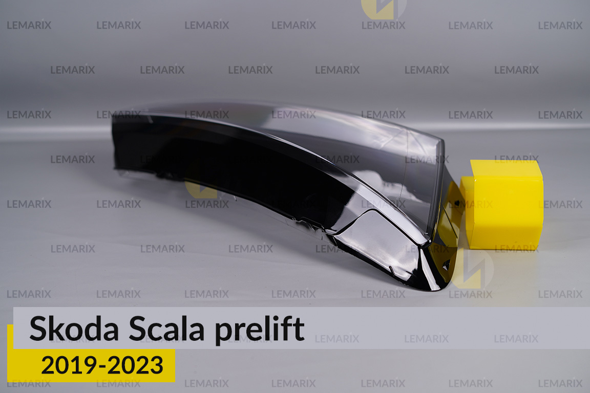Скло фари Skoda Scala (2019-2023) дорест праве