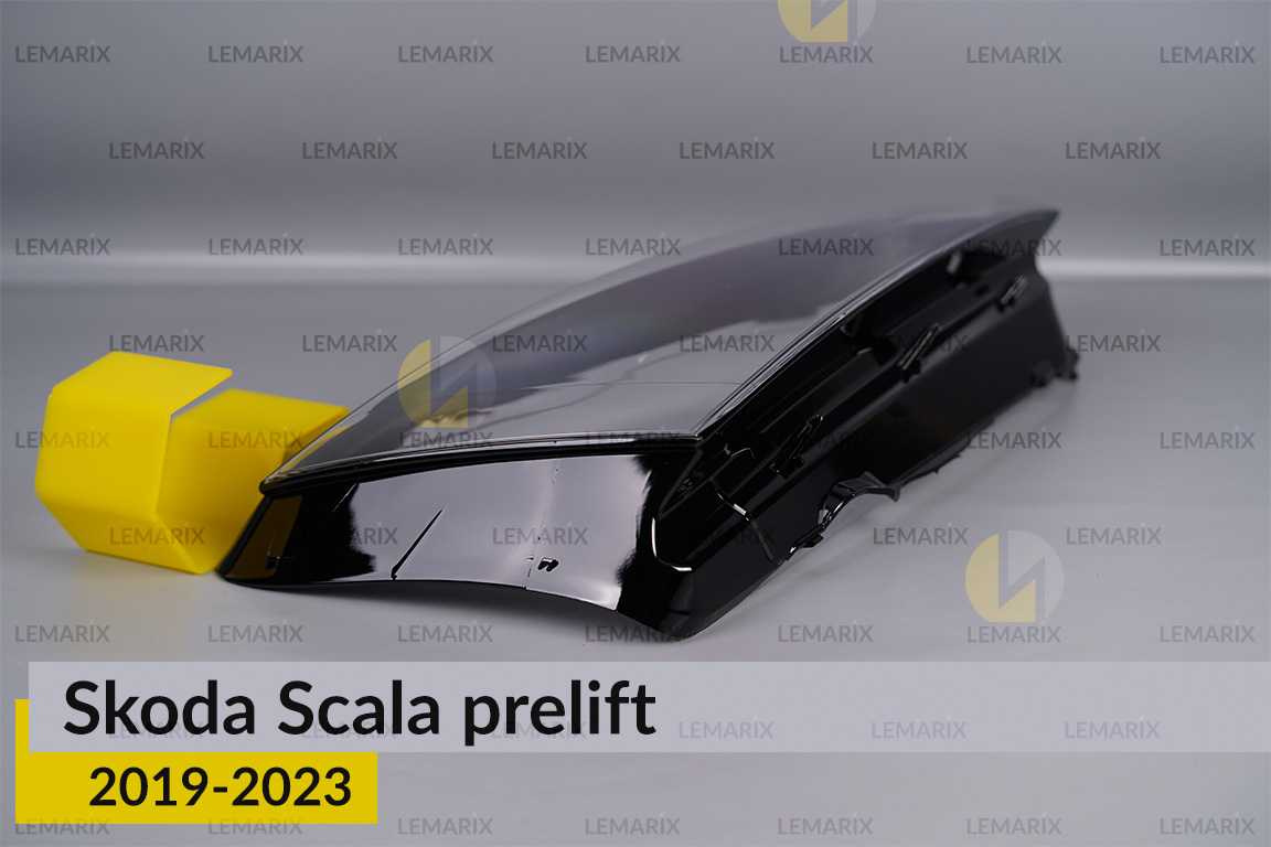 Скло фари Skoda Scala (2019-2023) дорест праве