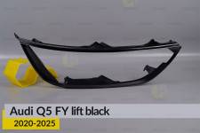 Декоративная маска внешняя Audi Q5 FY Black (2020-2025) рест правая