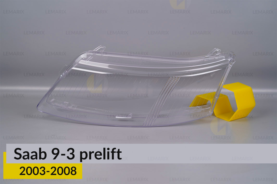 Скло фари Saab 9-3 (2003-2008) дорест ліве