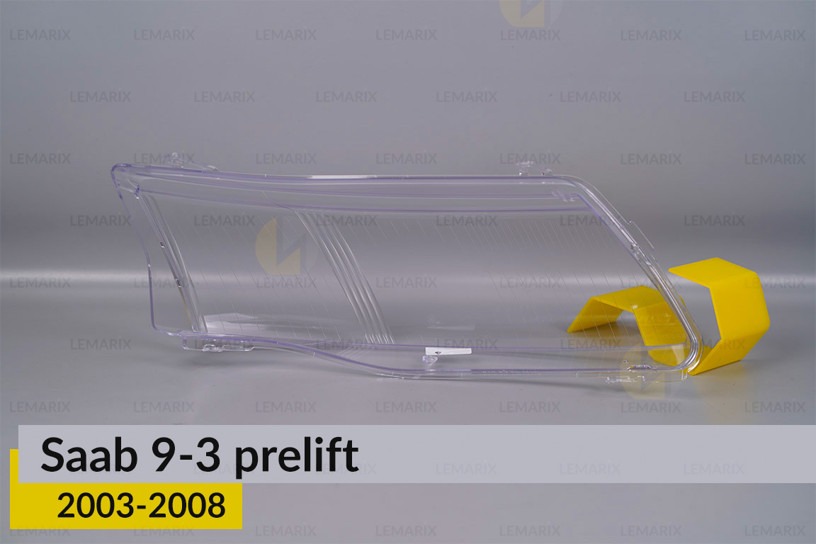 Скло фари Saab 9-3 (2003-2008) дорест ліве
