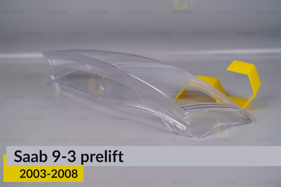 Скло фари Saab 9-3 (2003-2008) дорест ліве