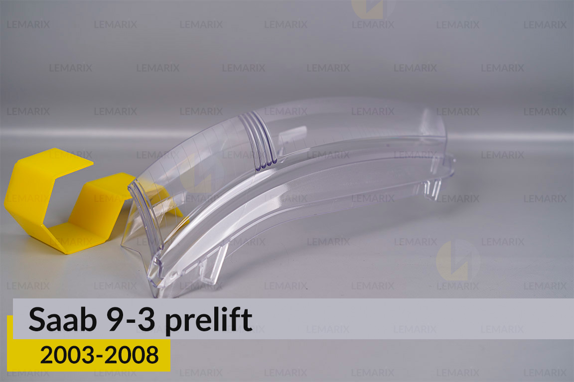 Скло фари Saab 9-3 (2003-2008) дорест ліве