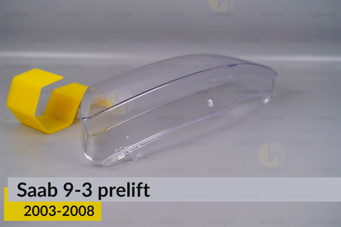 Скло фари Saab 9-3 (2003-2008) дорест ліве