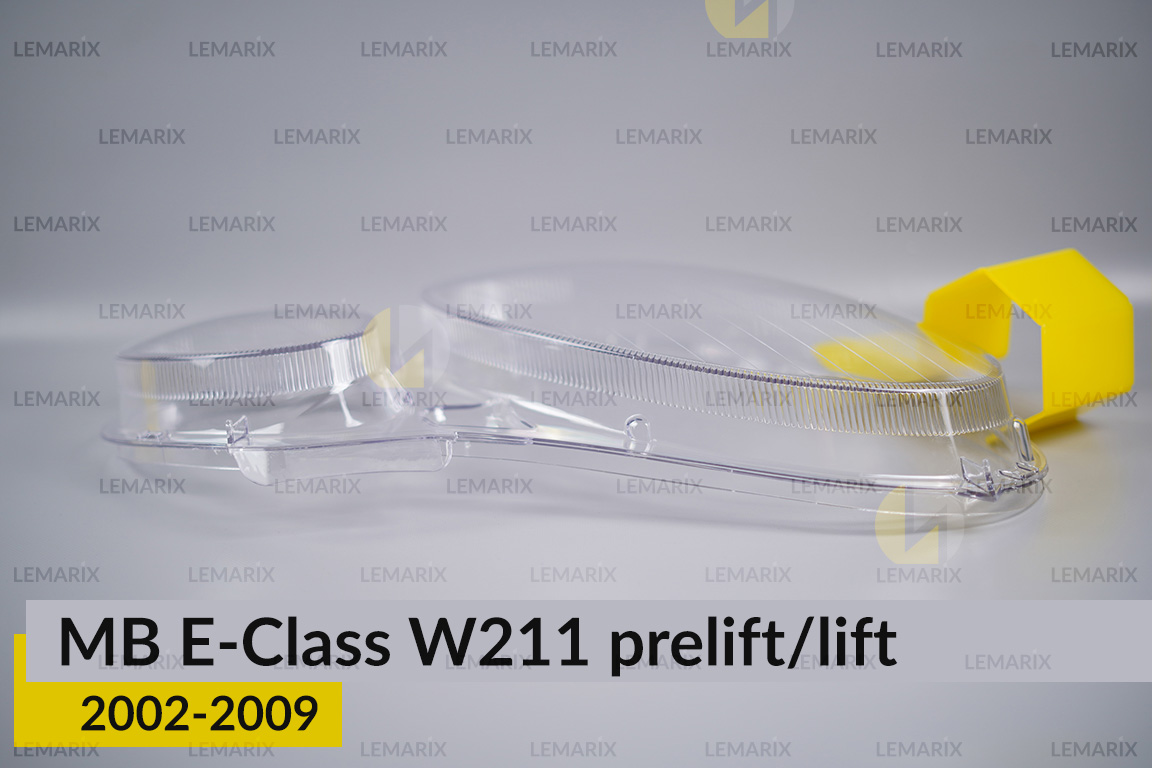 Скло фари Mercedes-Benz E-Class W211 (2002-2009) дорест/рест праве