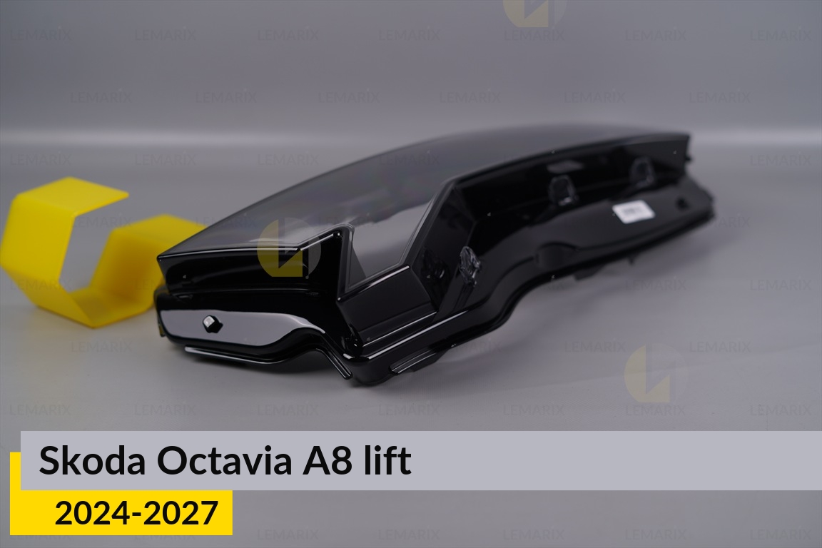 Скло фари Skoda Octavia A8 (2024-2027) рест ліве